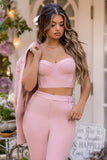 Adore Me Pink Corset Crop Top