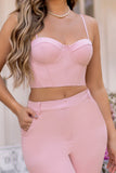 Adore Me Pink Corset Crop Top