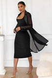 No Compromise Black Maternity Belted Trench Coat