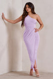 Athena Lilac One Shoulder Maxi Dress