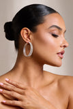 Emelia Silver Layered Large Hoop Earrings