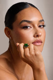 Adella Emerald Green Statement Ring