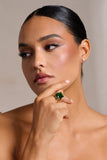 Adella Emerald Green Statement Ring