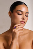 Adella Purple Statement Ring