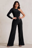 Kayla Black Asymmetric Cut Out Jumpsuit